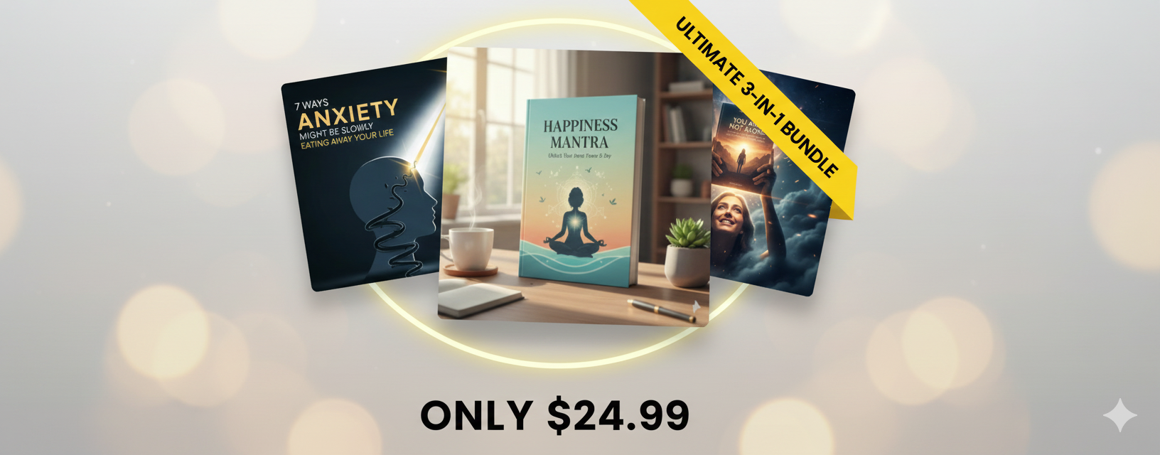 The Ultimate Anxiety / Happiness Mantra / and You Are Not Alone/ 3-Ebook Bundle
